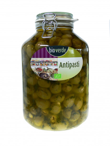 Olives vertes farcies à l'ail 4,75 kg