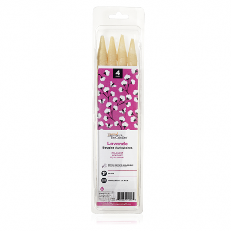 Bougies auriculaires Lavande par 4