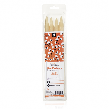 Bougies auriculaires Nature par 4