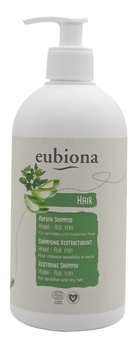 Shampoing Restructurant Henné Aloe vera. Flacon pompe