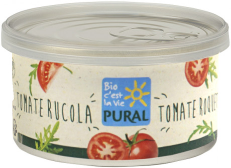 Tartinade végane à la tomate et à la roquette, sans huile de palme