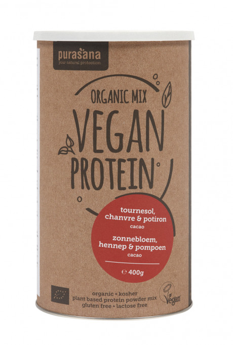 Proteine de Graines de Potiron/Tournesol/Chanvre - Cacao* 400 G