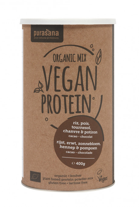 Proteine de Pois/Riz/... Cacao/Chocolat* 400 G